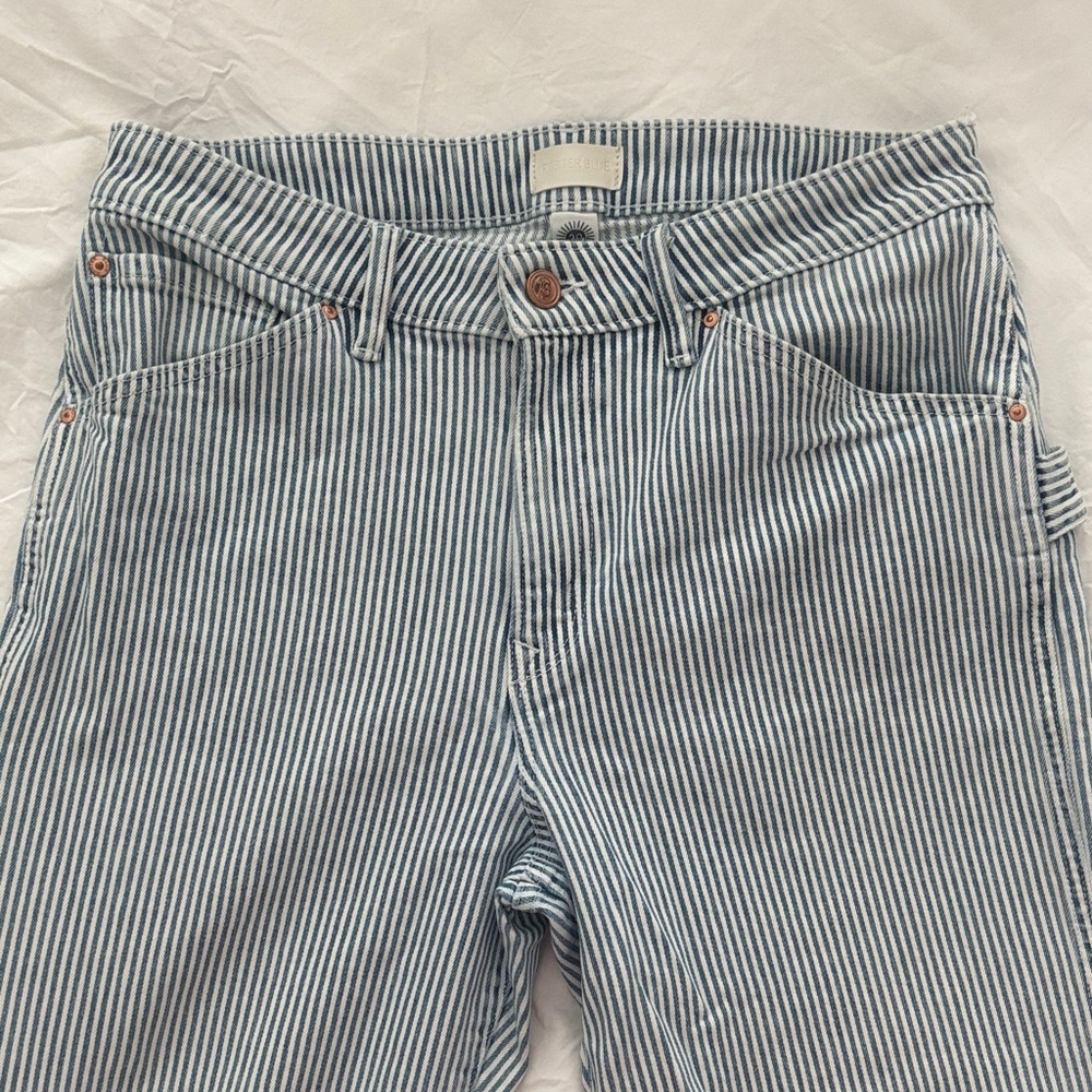 Porter Blue Striped Carpenter Style Pants